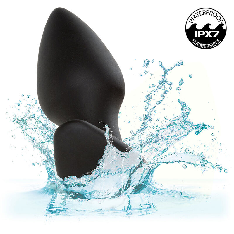 Calexotics - Rock Bottom Perfect Anal Plug 10 Vibrationen Silikon Schwarz