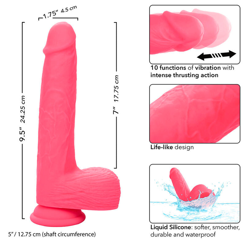 Calexotics - Studs Realistischer Vibrator 10 Vibrationen Rosa
