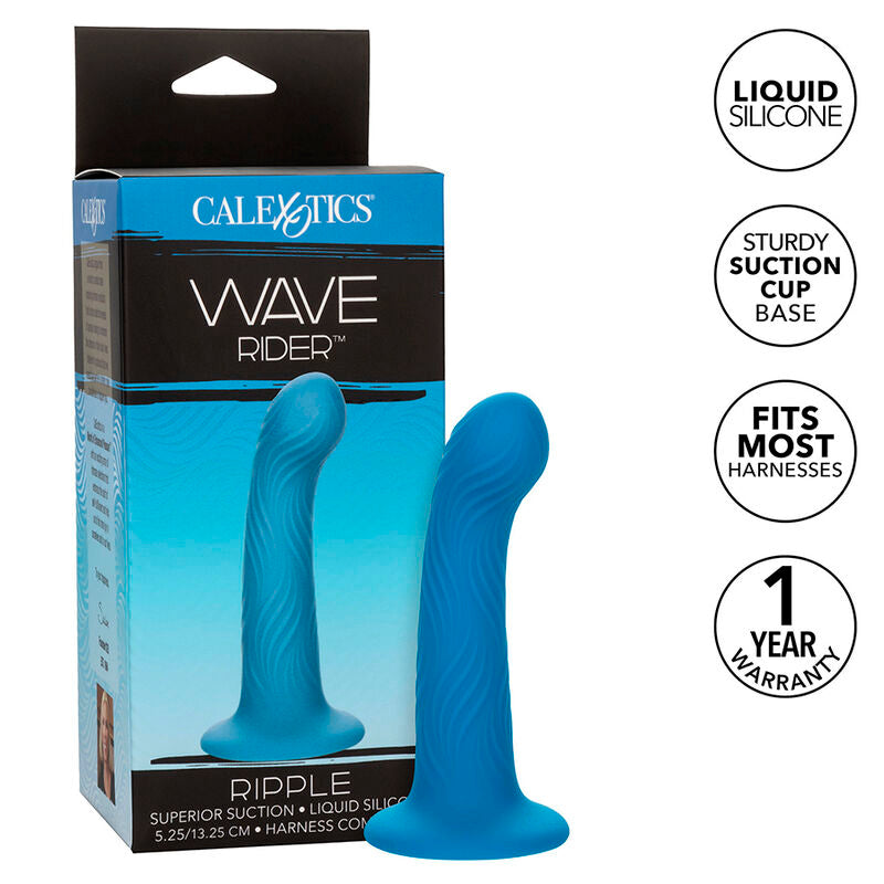 Calexotics - Wave Rider Ripple Analstecker Blau