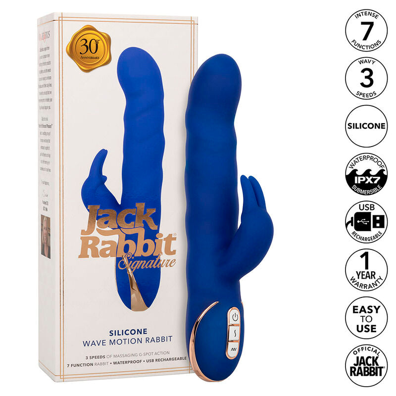 Calexotics - Jack Rabbit Vibrator Wellenbewegung Blau