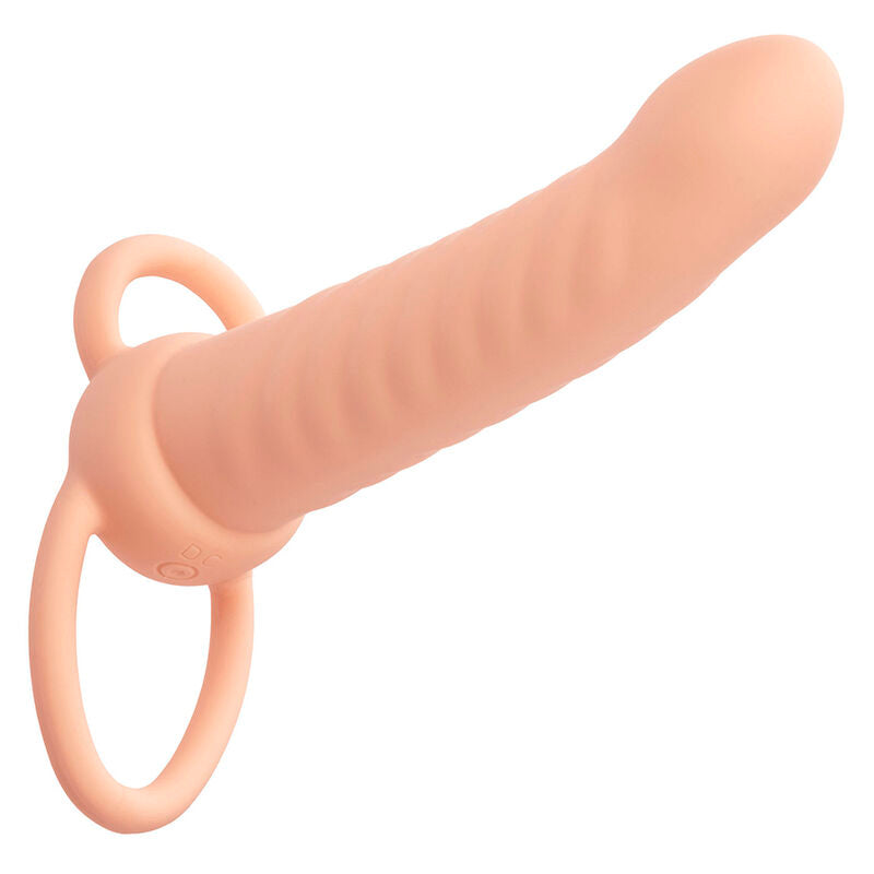 Calexotics - Maxx Ribbed Dual Penetrator 10 Vibrationen Fleisch