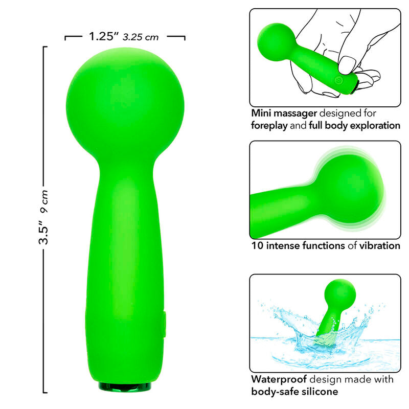 Calexotics - Neon Vibes The Bubbly Vibe Mini-Massager 10 Vibrationen Grãœn
