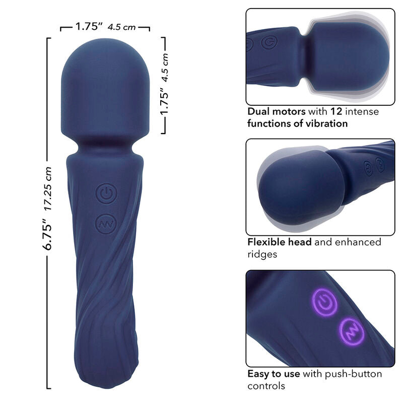 Calexotics - Charisma Allure Massager Doppelmotor 12 Funktionen 17,25 Cm X 4,5 Cm Lila