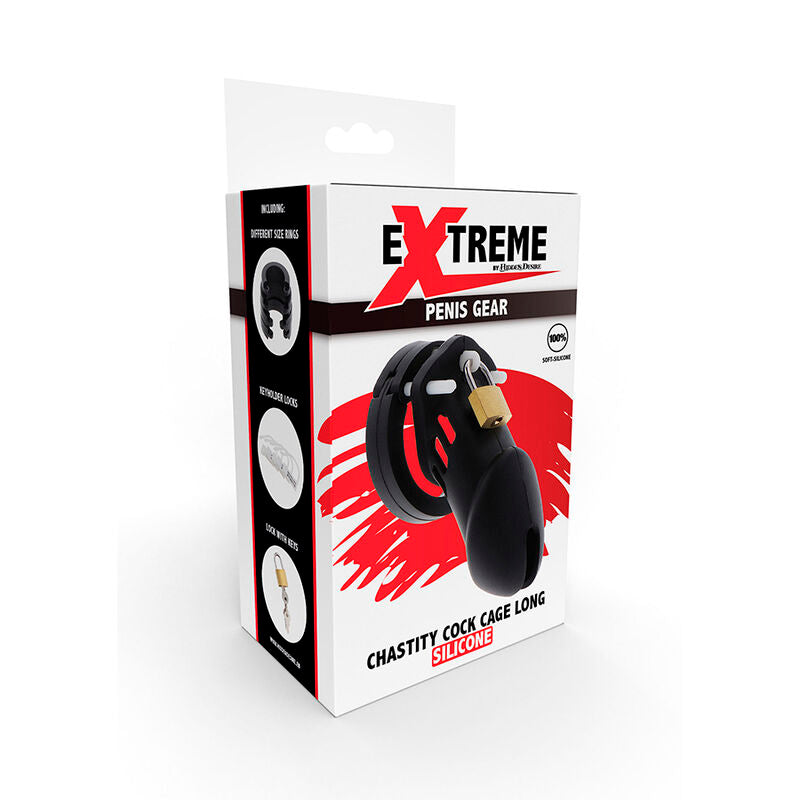 Hidden Desire - Extreme Keuschheitspumpenkã„Fig Aus Silikon Grã–Sse L Schwarz