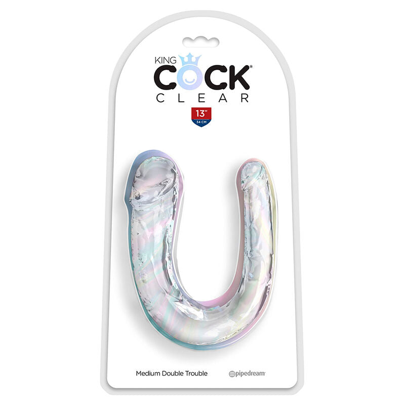 King Cock - Double Trouble Doppeldildo 33 Cm Klar