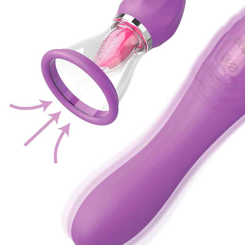 FANTASY FOR HER - ULTIMATE PLEASURE MAX SAUGSCHLAUCH MIT STIMULIERENDER ZUNGE LILA
