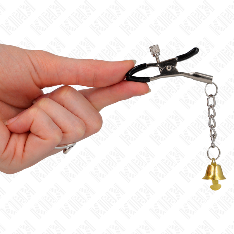 Kink - Goldene Nippelklemmen Mit Glockenanhã„Nger 6 Cm