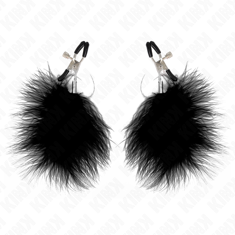 Kink - Federnippenklemme Schwarz 7 Cm