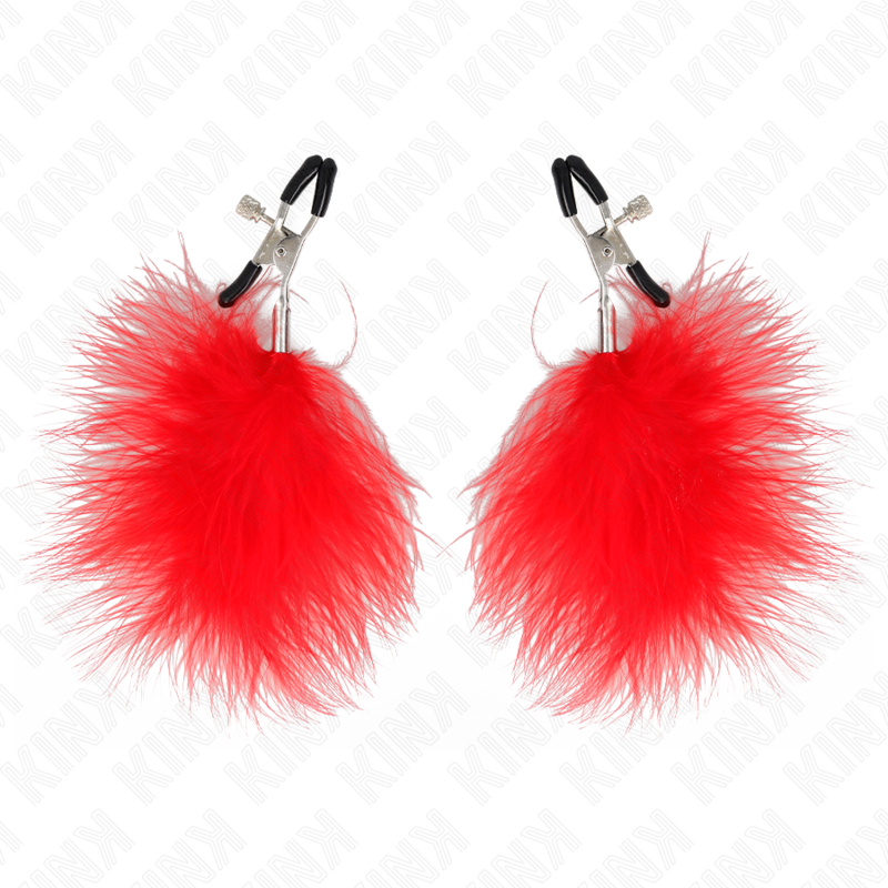 Kink - Federnippenklemme Rot 7 Cm