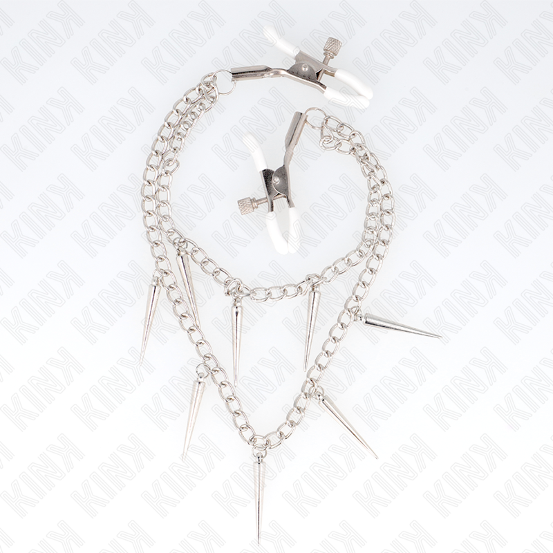 Kink - Nippelklemmen Mit Spikes Ketten 30 Cm
