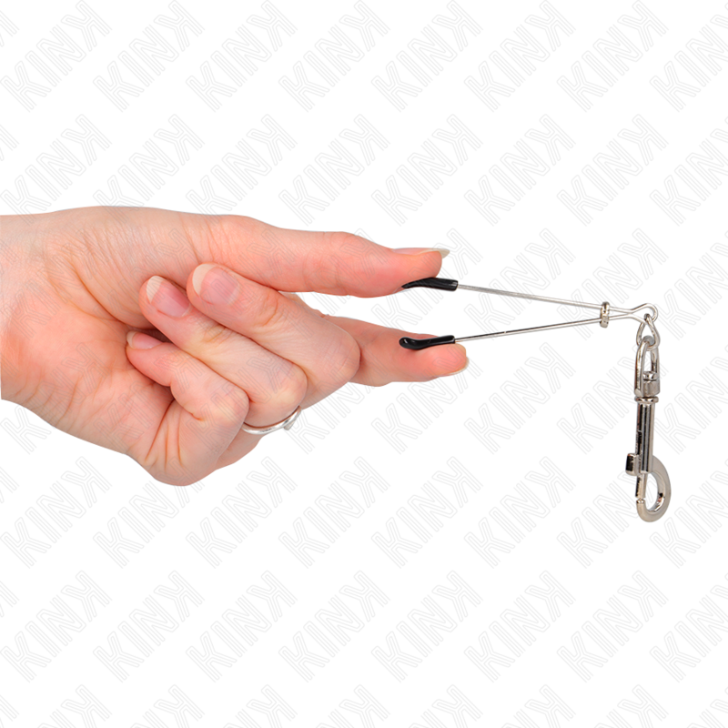 Kink - Dãœnne Haken-Nippelklammere Silber 7 Cm