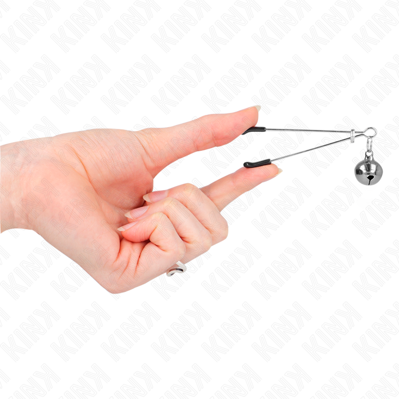 Kink - Dãœnne Glocken-Nippelklammern Silber 7 Cm