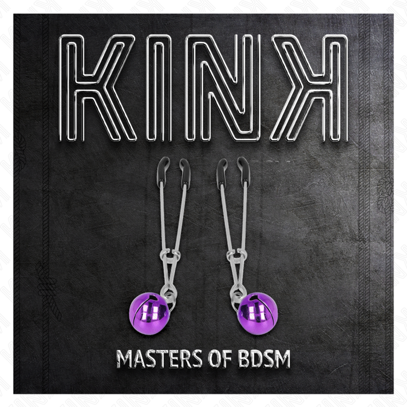 Kink - Dãœnne Glocken-Nippelklammern Lila 7 Cm