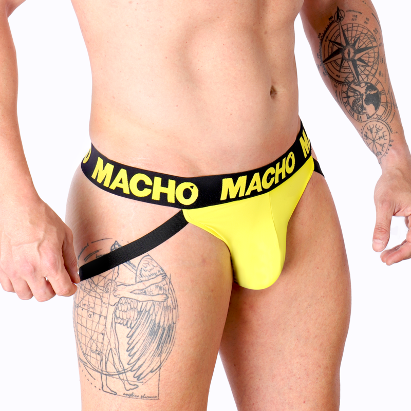 Macho - Mx25a Jock Lycra Yellow XL