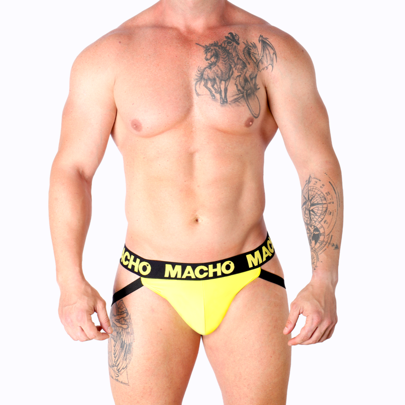 Macho - Mx25a Jock Lycra Yellow XL