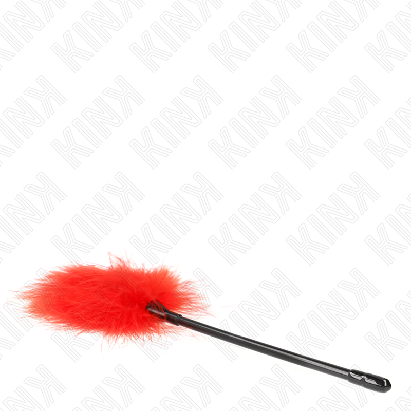 Kink - Rote Kitzelfedern Fãœr Das Bondage-Set 27 Cm