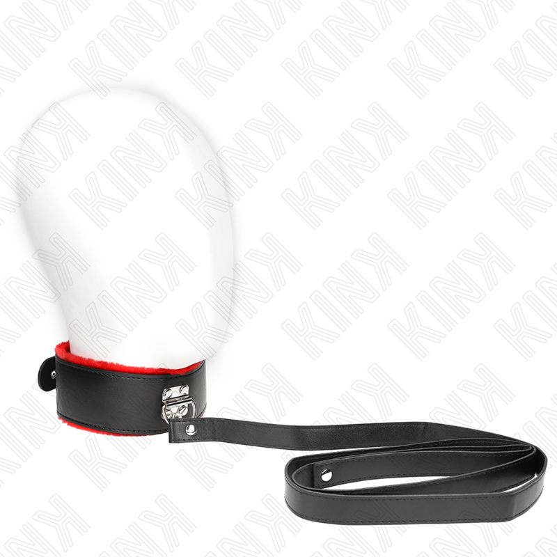 Kink - Halskette Mit Gãœrtel 116 Cm Mit Rotem Lederband Verstellbar 40-48 Cm X 6 Cm