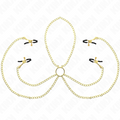 Kink - 4 Nippel- Und Kitzlerklammern, Verstellbar, Gold