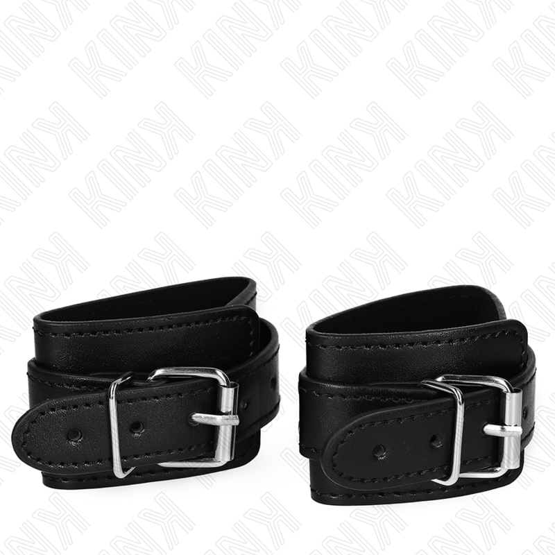 Kink - Abschlieãÿbare Dungeon Handgelenksfesseln Schwarz Verstellbar 21-28 Cm X 5,5 Cm