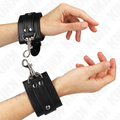 Kink - Abschlieãÿbare Dungeon Handgelenksfesseln Schwarz Verstellbar 21-28 Cm X 5,5 Cm