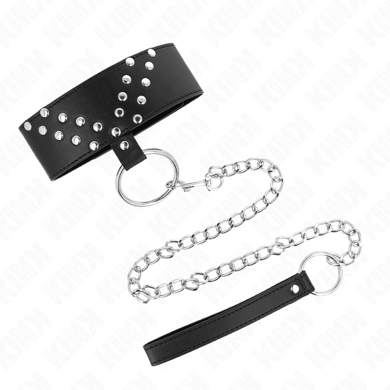 Kink - Halskette Mit Gãœrtel 65 Cm Mit V-Niete Verstellbar 36-43 Cm X 5 Cm
