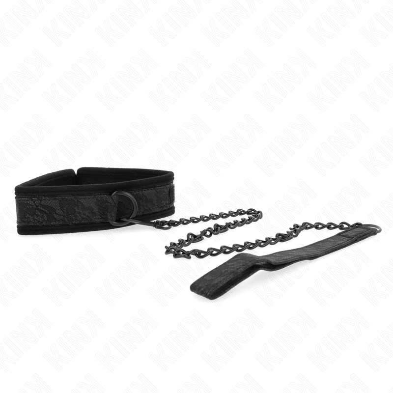 Kink - Basismodell Halsband Mit Leine 77 Cm Modell 5 Verstellbar 34-54 Cm X 5 Cm