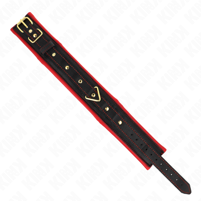 Kink - Halsband Mit Leine Aus Einfacher Stoff, Verstellbar 33-48 Cm X 5,7 Cm