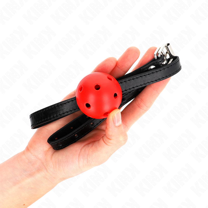 Kink - Simplicity Rot Atmungsaktiver 4,5 Cm Ballgag 62 X 1,5 Cm