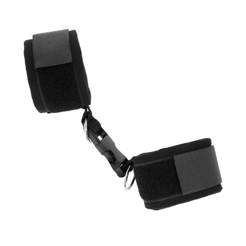 Kink - Neopren Handgelenkfesseln Mit Klettverschluss Schwarz Verstellbar 22-34 Cm