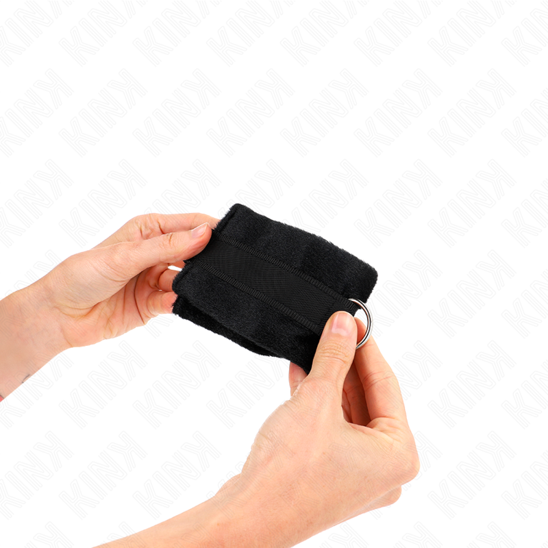 Kink - Beginner Pelzhandmanschetten Schwarz 30 X 7 Cm