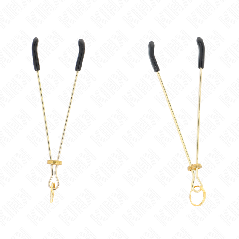 Kink - D�nne Nippelklemmen Gold 7 Cm