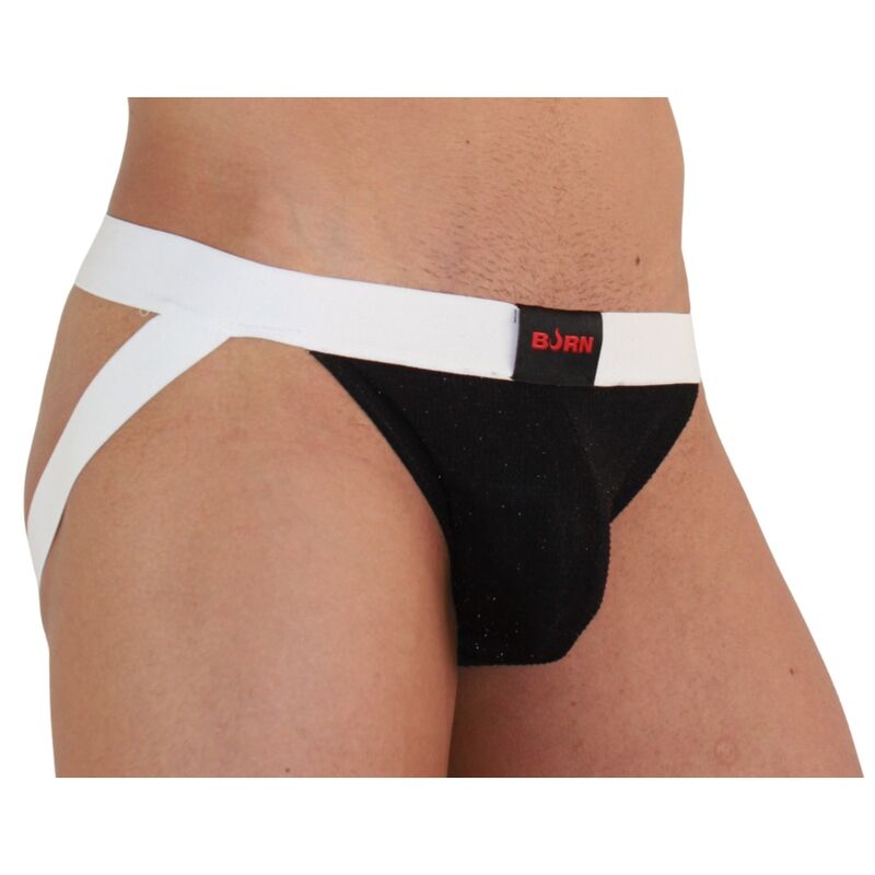 Burn - 004 Jock Glã„Nzend Schwarz / Weiss S