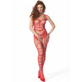 Passion - Bs 102 Bodystocking Rot Eine Grã–Sse