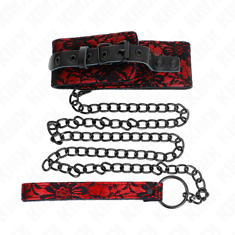 Kink - Spitzenkette Mit Gãœrtel Mit Echtledergãœrtel 105 Cm / 44 X 5,5 Cm