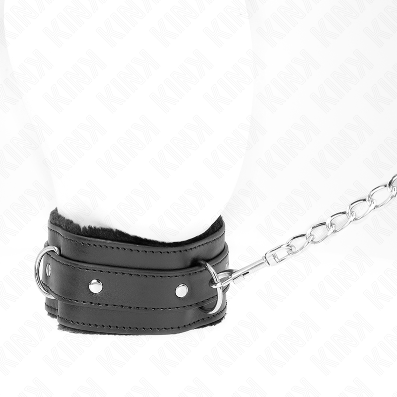 Kink - Halsband Mit Leine 65 Cm Mit Einschrã„Nkungen Schwarz 36-42 Cm X 5,5 Cm