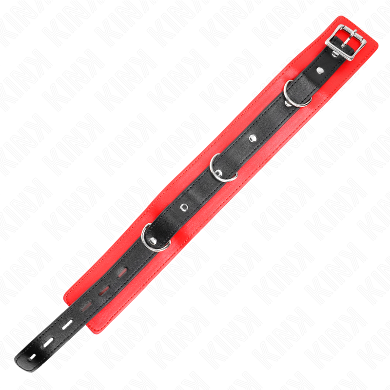 Kink - Halsband Mit Gãœrtel 65 Cm Mit Riemen Rot 54 X 4,5 Cm