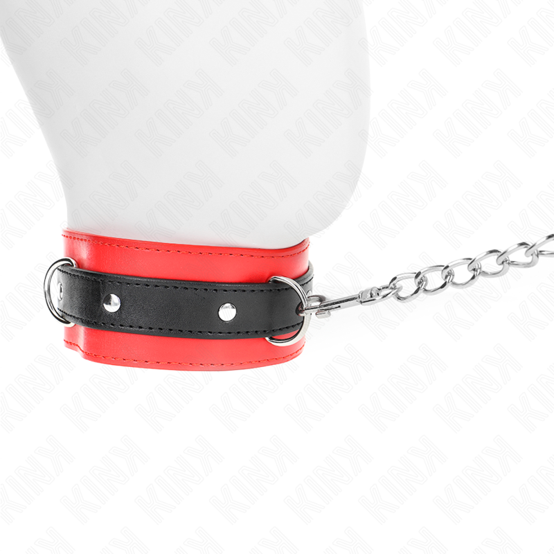 Kink - Halsband Mit Gãœrtel 65 Cm Mit Riemen Rot 54 X 4,5 Cm