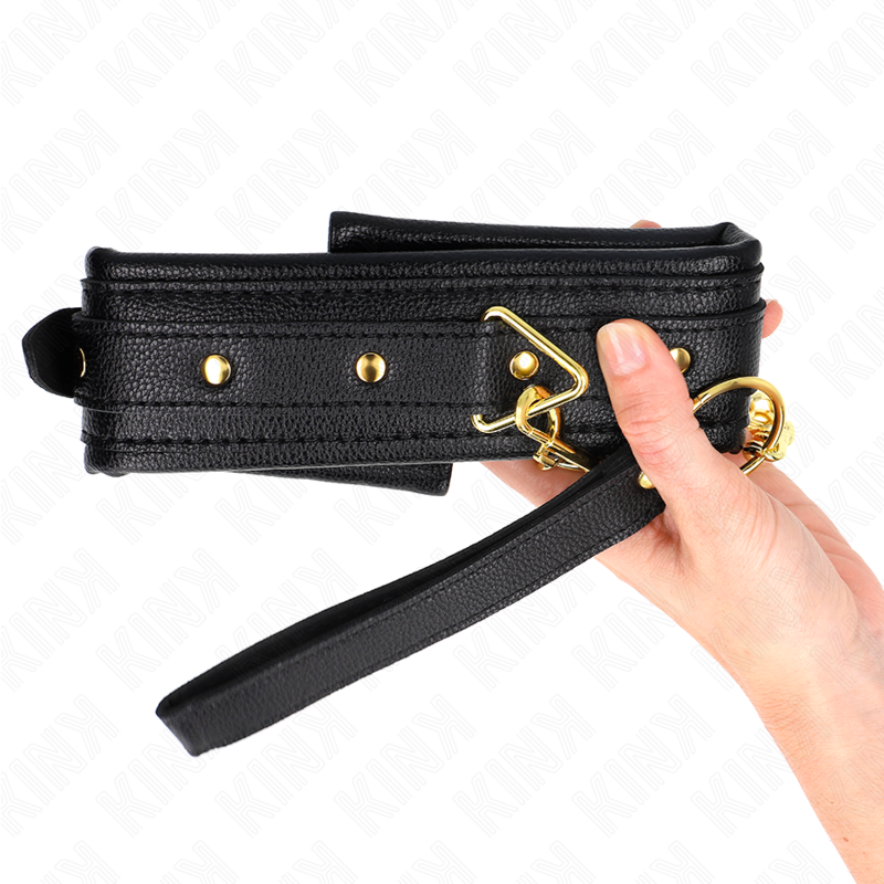 Kink - Halskette Mit Schwammkunstlederband Modell 1 Verstellbar 37-54 Cm X 3 Cm
