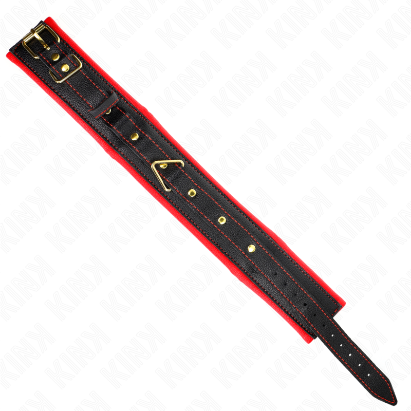 Kink - Halskette Mit Schwammkunstlederband Modell 2 Verstellbar 37-54 Cm X 3 Cm