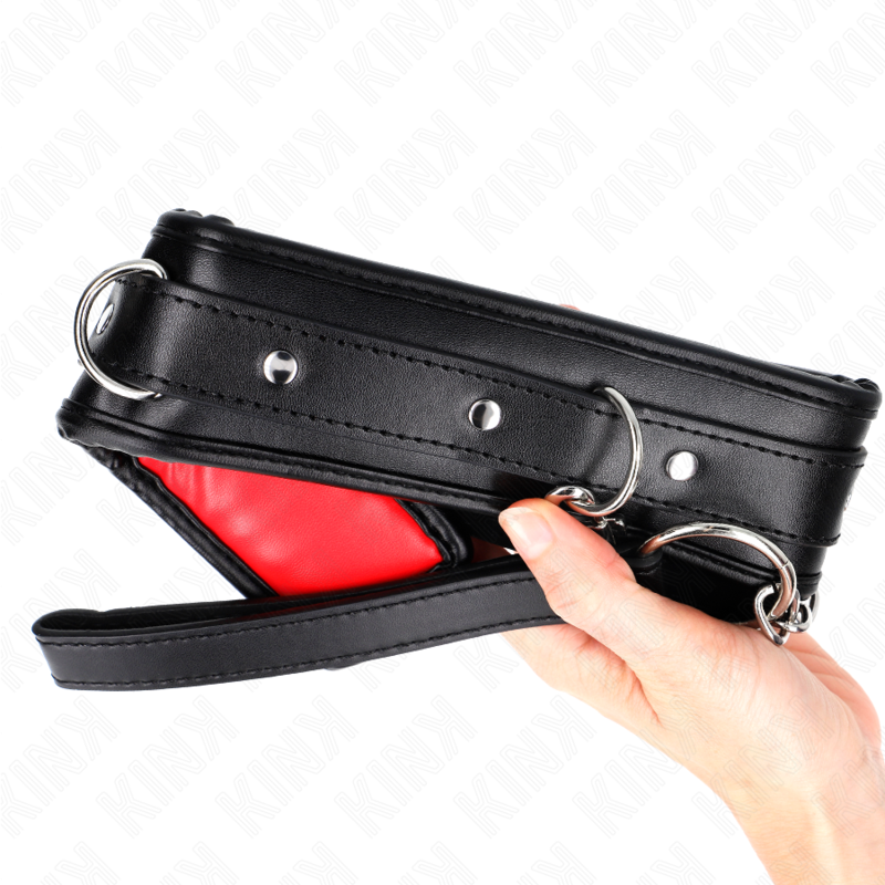 Kink - Halskette Mit Schwammkunstlederband Modell 3 Verstellbar 37-54 Cm X 3 Cm