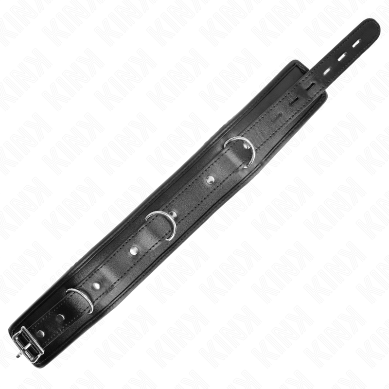 Kink - Halskette Mit Schwammkunstlederband Modell 3 Verstellbar 37-54 Cm X 3 Cm