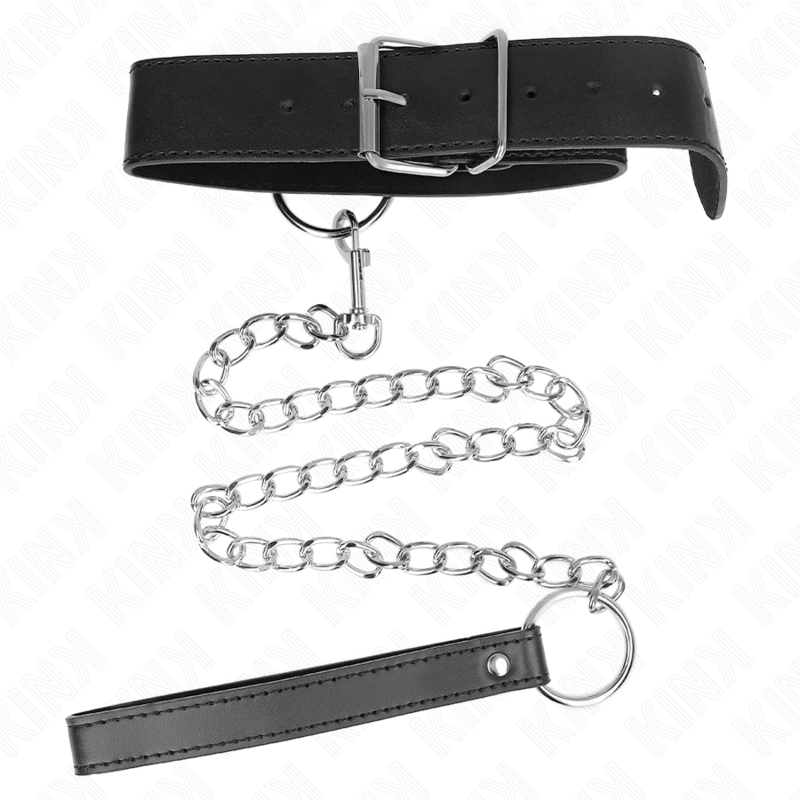 Kink - Basismodell Halsband Mit Leine Modell 4 Verstellbar 36-43 Cm