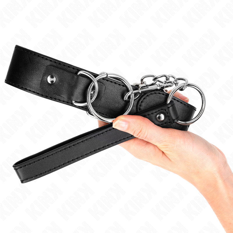 Kink - Basismodell Halsband Mit Leine Modell 4 Verstellbar 36-43 Cm