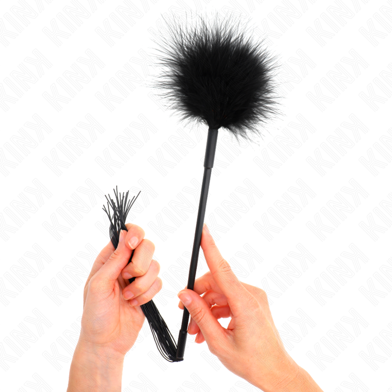 Kink - Silikonpeitsche Mit Federn Zum Kitzeln 47 Cm