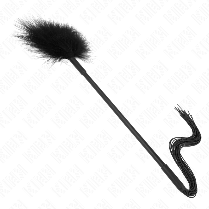 Kink - Silikonpeitsche Mit Federn Zum Kitzeln 47 Cm