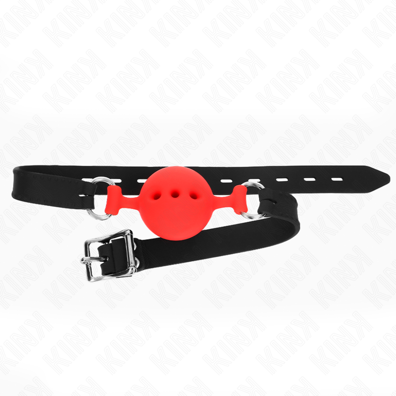 Kink - Vollsilikon-Klappen 55 X 2 Cm Mit 4,5 Cm Kugel Grã–Sse M Rot Verstellbar 35-51 Cm