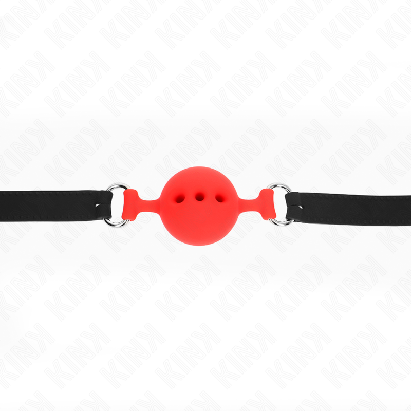 Kink - Vollsilikon-Klappen 55 X 2 Cm Mit 4,5 Cm Kugel Grã–Sse M Rot Verstellbar 35-51 Cm