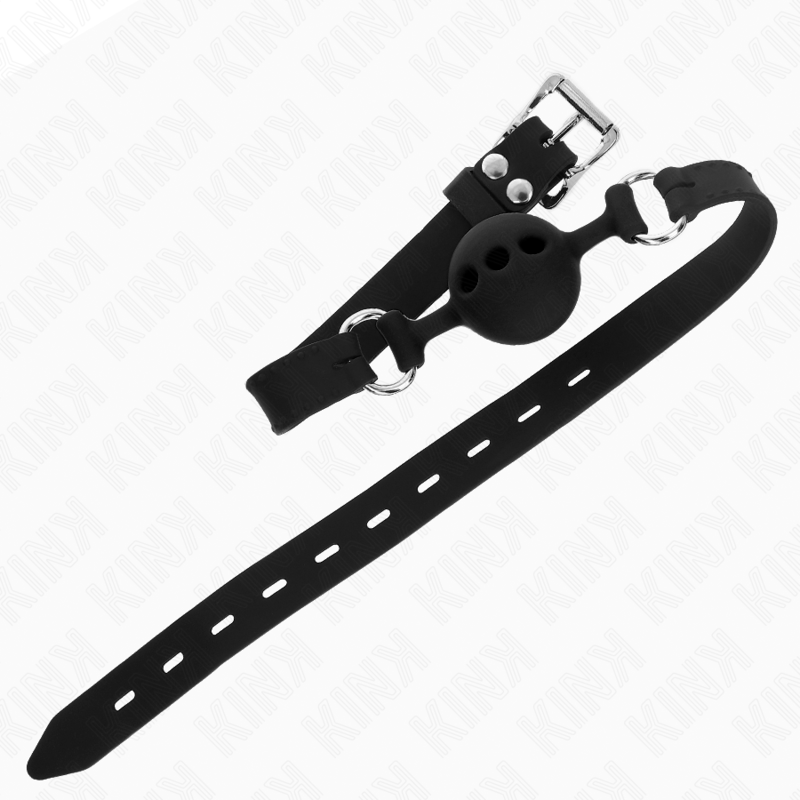 Kink - Vollsilikon-Klappen 55 X 2 Cm Mit 4 Cm Kugel Grã–Sse S Schwarz Verstellbar 35-51 Cm