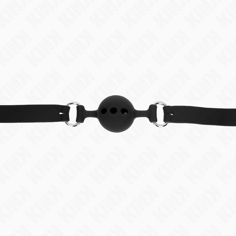 Kink - Vollsilikon-Klappen 55 X 2 Cm Mit 4 Cm Kugel Grã–Sse S Schwarz Verstellbar 35-51 Cm