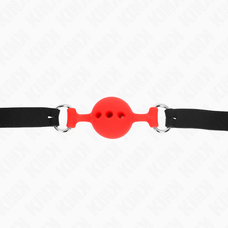 Kink - Vollsilikon-Klappen 55 X 2 Cm Mit 4 Cm Kugel Grã–Sse S Rot Verstellbar 35-51 Cm